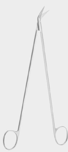 Судинні ножиці ДЕБЕЙКІ (DEBAKEY), 45° 22,5 см (cm) (з вольфрам-карбідними вставками)